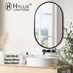 KR-703-B Hylux Black Frame Mirror